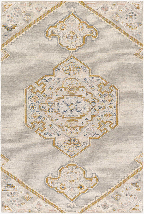 Surya Vivianne 2' X 3' Handmade Wool Rug - Luxurious Textures & Timeless Elegance For Your Home Decor Medium Gray Wool Vve2300-576