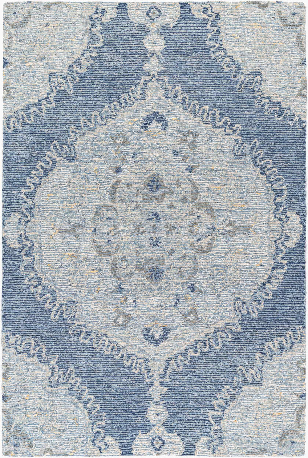 Surya Vivianne 2' X 3' Handmade Wool Rug - Luxurious Textures & Timeless Elegance For Your Home Decor Medium Gray Wool Vve2303-810