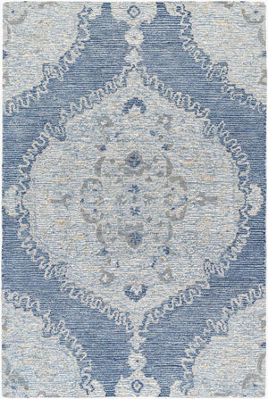 Surya Vivianne 2' X 3' Handmade Wool Rug - Luxurious Textures & Timeless Elegance For Your Home Decor Medium Gray Wool Vve2303-810