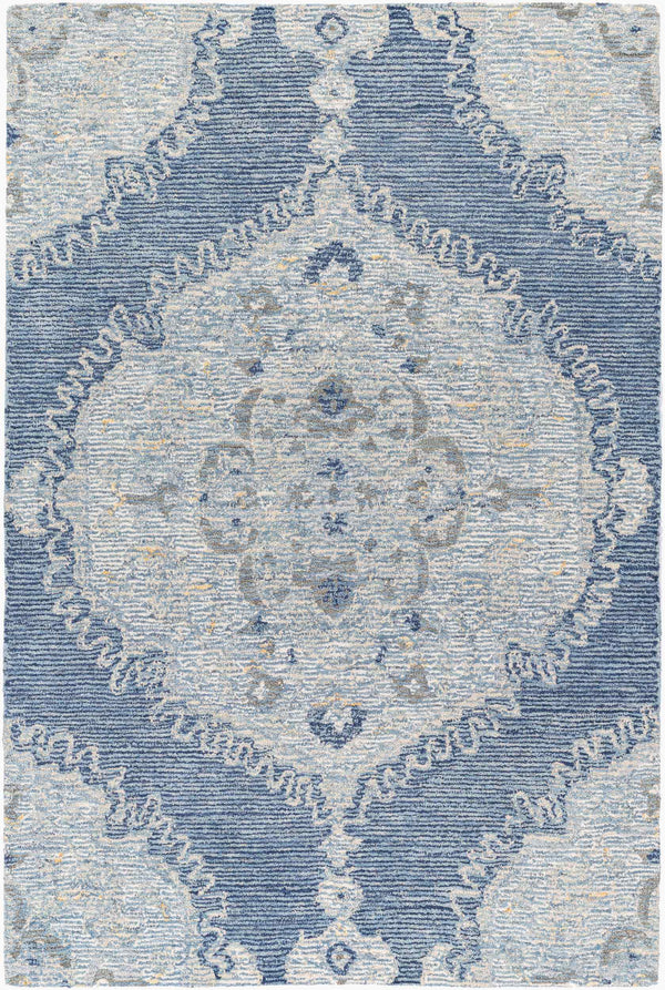 Surya Vivianne 2' X 3' Handmade Wool Rug - Luxurious Textures & Timeless Elegance For Your Home Decor Medium Gray Wool Vve2303-810