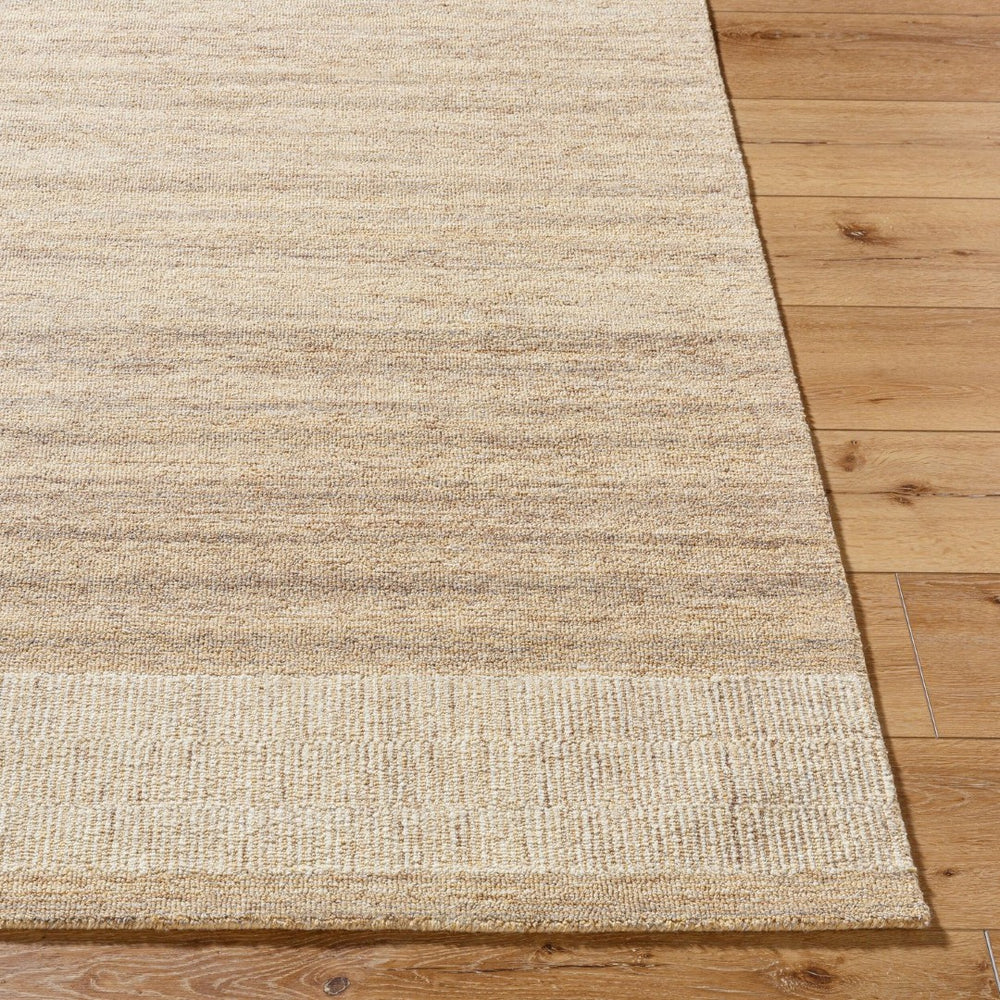 Livabliss Ira Hand Tufted Wool Accent Rug Organic Stone Striations Cream Border Entryway Beige, Sandston 5' x 7'6" VVIR2300-576