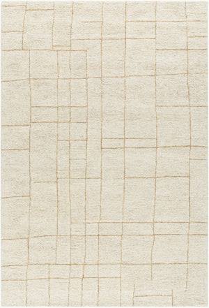 Livabliss Ira Hand Tufted Wool Accent Rug Geometric Golden Wheat Pattern for Entryway or Reading Nook Ivory, Sandston 2' x 3' VVIR2301-23