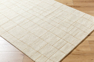 Livabliss Ira Hand Tufted Wool Accent Rug Geometric Golden Wheat Pattern for Entryway or Reading Nook Ivory, Sandston 2' x 3' VVIR2301-23