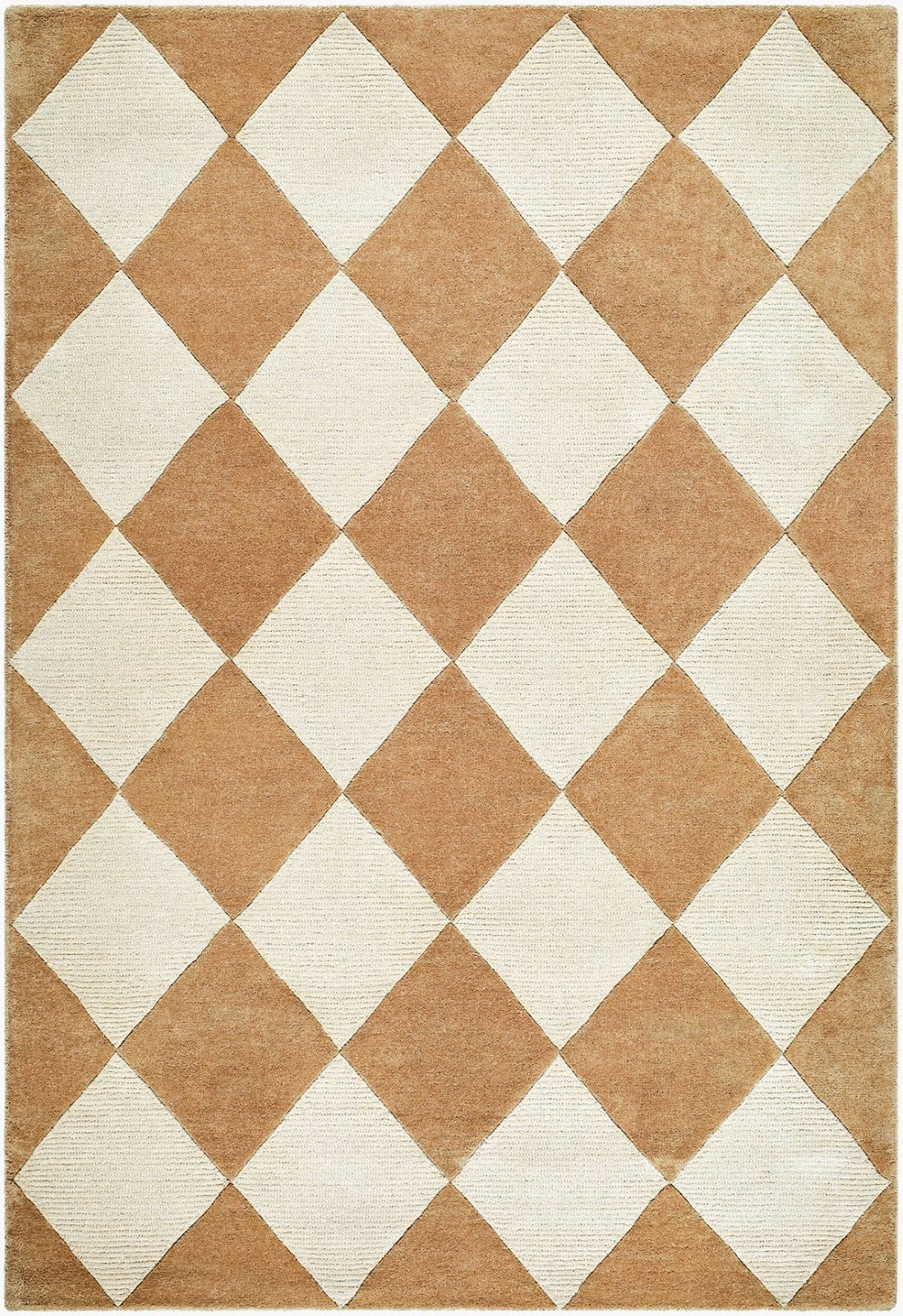 Livabliss Isaac Hand Tufted Wool Accent Rug Art Deco Geometric Pattern for Entryway or Bedroom Tan, Ivory' 8' x 10' VVIS2300-810