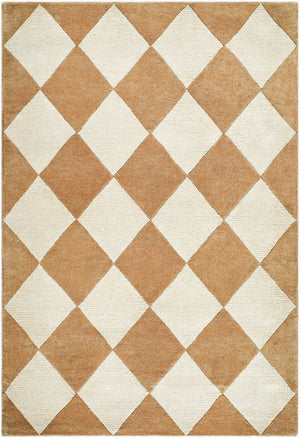 Livabliss Isaac Hand Tufted Wool Accent Rug Art Deco Geometric Pattern for Entryway or Bedroom Tan, Ivory' 8' x 10' VVIS2300-810