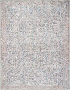 Livabliss Lorelai Flatweave Polyester Rug Distressed Medallion Pattern for Entryway or Bath Deep Teal, Tan 7'10" x 10'2" VVLO2301-710102