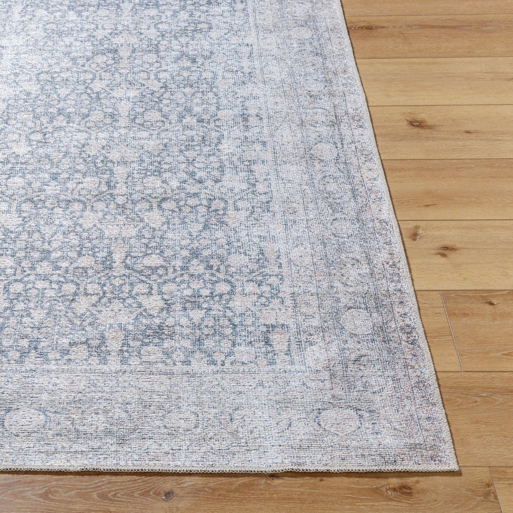 Livabliss Lorelai Distressed Oriental Area Rug Machine Woven Polyester Vintage Style Accent Light Beige, Pe 5'3" x 7' VVLO2304-537
