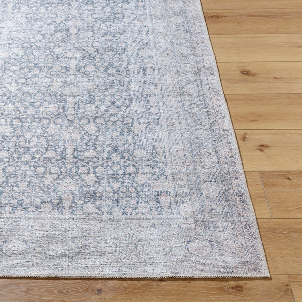 Livabliss Lorelai Distressed Oriental Area Rug Machine Woven Polyester Vintage Style Accent Light Beige, Pe 5'3" x 7' VVLO2304-537