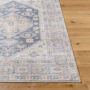 Livabliss Lorelai Medallion Polyester Woven Rug with Traditional Border for Entryway Decor Black, Light Be 8'10" x 12' VVLO2306-81012
