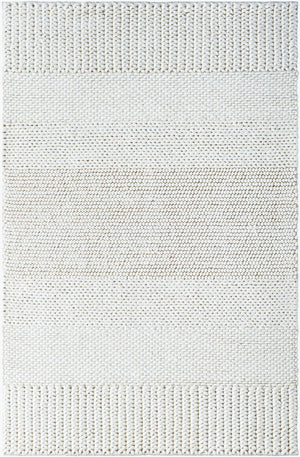 Surya Mae Handmade 2' X 3' Wool Rug - Elegant Monocolor Cream, Durable Comfort, Perfect For Any Space! Ivory Wool Vvma2300-912