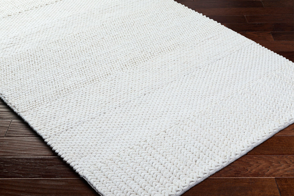 Surya Mae Handmade 2' X 3' Wool Rug - Elegant Monocolor Cream, Durable Comfort, Perfect For Any Space! Ivory Wool Vvma2300-810