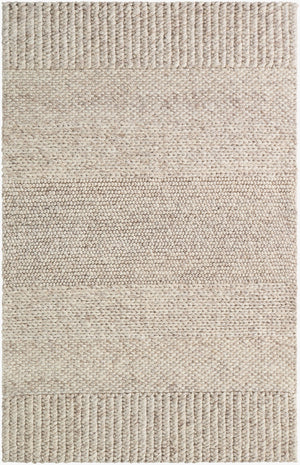Surya Mae Handmade 2' X 3' Wool Rug - Elegant Monocolor Cream, Durable Comfort, Perfect For Any Space! Beige Wool Vvma2301-23
