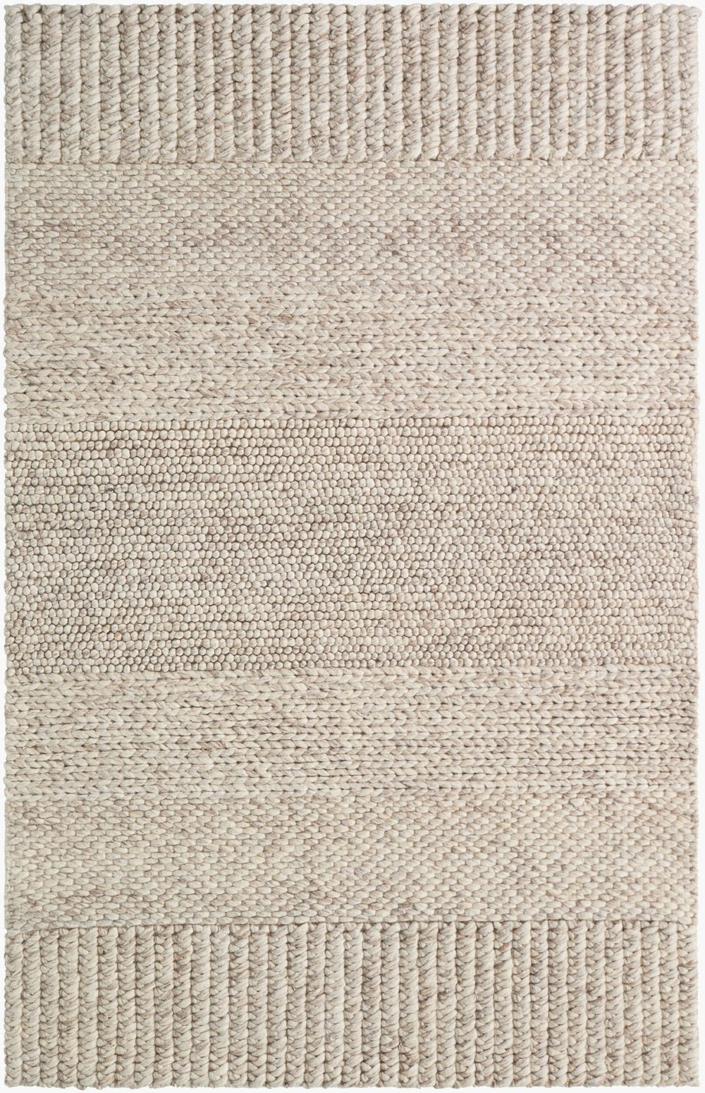 Livabliss Mae Handwoven Wool Accent Rug Organic Texture for Entryway Bathroom or Bedroom Beige, Taupe 9' x 12' VVMA2301-912
