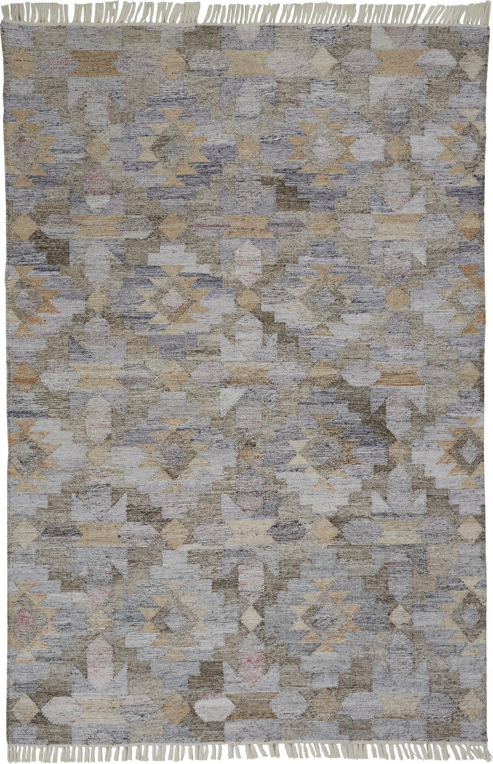 Feizy Rugs Beckett Handwoven Eco-friendly Moroccan Rug - Stylish Geometric Motifs In Gray And Beige Tones Taupe,Gray,Blue Pet 8900818fgrymlte10