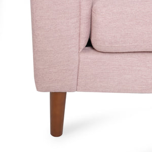 English Elm Christopher Knight Home® - 3-Seater Sofa In Blush Fabric - Contemporary Design With Tufted Accents And Cozy Pillows For Comfort 66957.00ALBLSH_66957.00BLBLSH