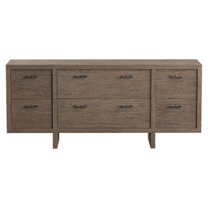 Bernhardt Bernhardt Casa Paros 76" Dresser In Playa White Oak — Rustic-Modern Floating Design, 6 Soft-Close Drawers 317052