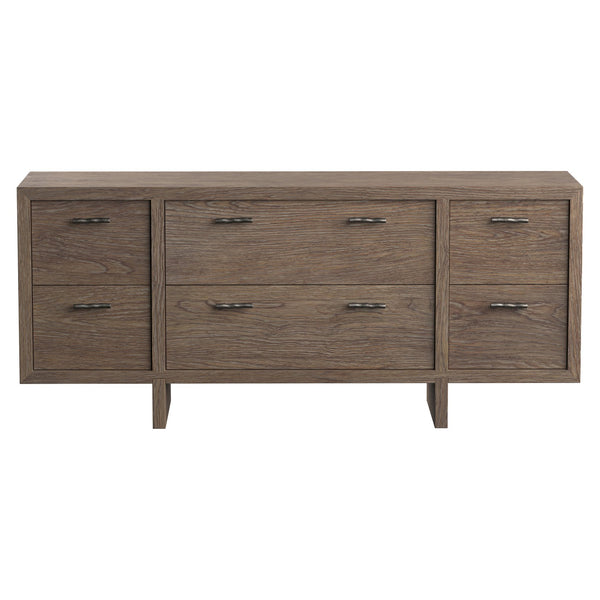 Bernhardt Bernhardt Casa Paros 76" Dresser In Playa White Oak — Rustic-Modern Floating Design, 6 Soft-Close Drawers 317052