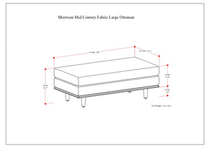 English Elm Morrison Large Rectangular Ottoman In Eco-Friendly Charcoal Grey - Versatile Comfort & Style! B136P159247