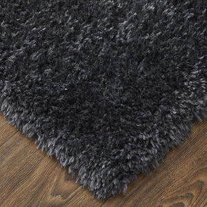 Feizy Rugs Darian Plush High Pile Polyester Shag Rug - Cozy, Modern Design For Effortless Home Elegance Black Polyester Drn39k0fblkchlg00