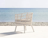 Dana Rope Dining Chair in Linen Canvas w/ Self Welt SW4301-1-LCAN-STKIT Sunset West