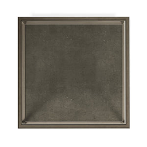 A.R.T. Furniture Cove Square Cocktail Table - Elegant Transitional Glam Design With Tempered Glass & Cork Shelf Grey Rubberwood Solids,Primavera Veneer,Glass,Cork 349301-2743