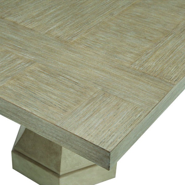 Bernhardt Bernhardt Santa Barbara 92" Rectangular Dining Table With Extending Leaves, Sandstone Cerused Oak Finish K1111