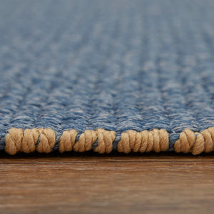 Feizy Rugs Theo Hand Woven Polypropylene Rug - Durable, Low Pile, Perfect For High-traffic Indoor & Outdoor Use Blue,Tan Polypropylene The0827fblusndg00