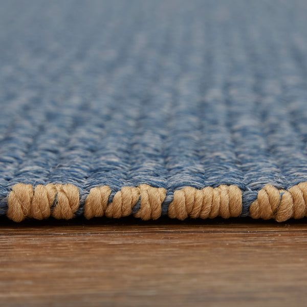 Feizy Rugs Theo Hand Woven Polypropylene Rug - Durable, Low Pile, Perfect For High-traffic Indoor & Outdoor Use Blue,Tan Polypropylene The0827fblusndg00