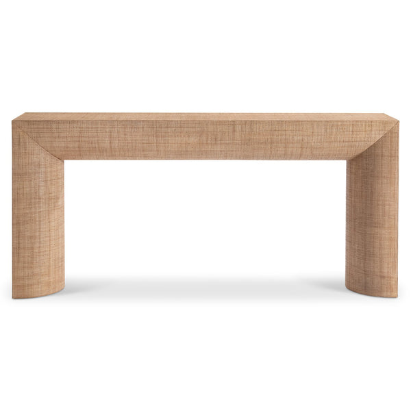Bernhardt Bernhardt Brasea Hand Woven Raffia Console Table for Entryway or Living Room 394912