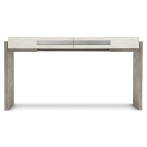 Bernhardt Bernhardt Two-Tone Console Table 60"W — Light Acacia Top, Soft-Close Drawers, Adjustable Glides, Anti-Tip Safety 306910