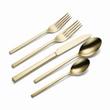 Lenox Oneida Allay Mixed 40 Piece Everyday Flatware Set, Service for 8 Black, BLACK METAL B1083040A