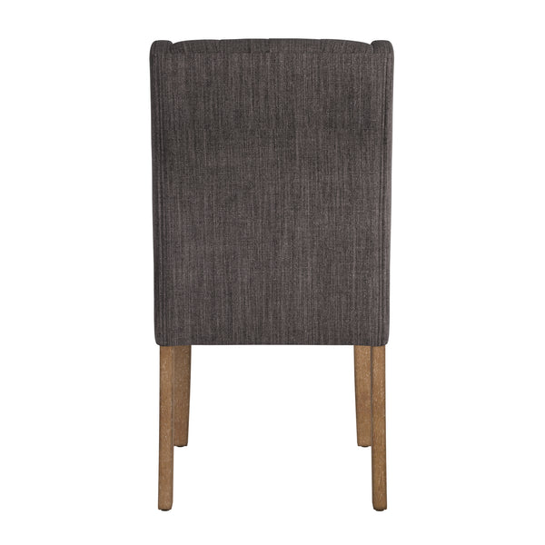 Homelegance By Top-Line Griffin Tufted Wingback Hostess Chairs (Set of 2) Natural Rubberwood