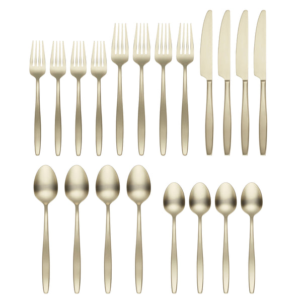 Lenox Cambridge Nylah Champagne 20-Piece Flatware Set NO COLOR METAL 514020CKW12R
