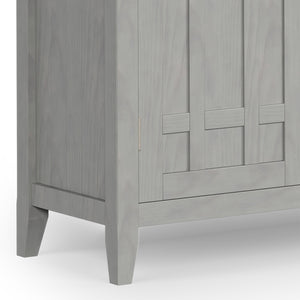 English Elm Bedford - Handcrafted Buffet & Wine Rack In Fog Grey - Elegant Storage For Dining & Living Spaces B136P158484