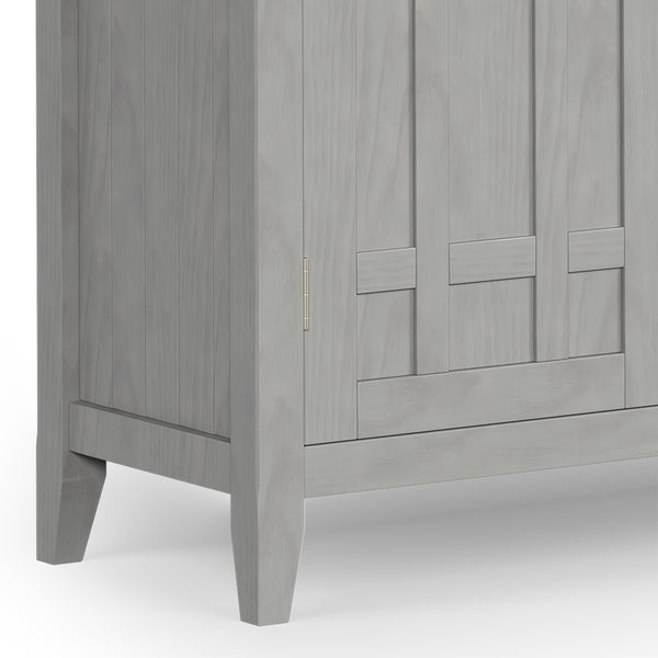English Elm Bedford - Handcrafted Buffet & Wine Rack In Fog Grey - Elegant Storage For Dining & Living Spaces B136P158484