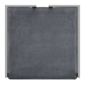 Homelegance By Top-Line Kayden Velvet Upholstered Chrome Metal Bar Stools (Set of 2) Silver Metal