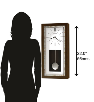 Hekman Furniture 625594 Holden Wall Clock - Elegant Espresso Finish, Westminster Chime, Perfect For Any Room Decor Espresso Holden Wall Clock 625594