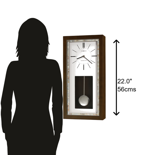 Hekman Furniture 625594 Holden Wall Clock - Elegant Espresso Finish, Westminster Chime, Perfect For Any Room Decor Espresso Holden Wall Clock 625594