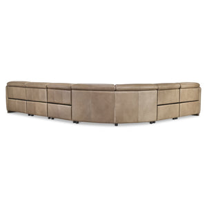 Bernhardt Bernhardt Alta Modular Leather Power Reclining Sectional for Modern Living Rooms K2300