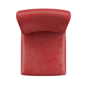 Homelegance By Top-Line Harmonn Faux Leather Parsons Dining Chairs (Set of 2) Brown Rubberwood