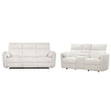 Parker House Radius - Mega Ivory Power Reclining Sofa And Loveseat Off White 100% Polyester (S) Mrad-32p-mgiv