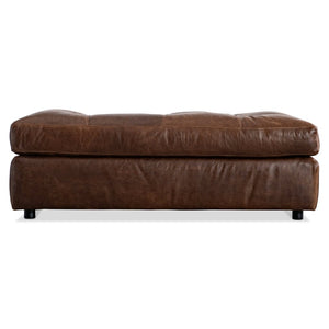 Bernhardt Bernhardt Nest Tufted Leather Cocktail Ottoman for Modern Living Room Lounges 3300LO