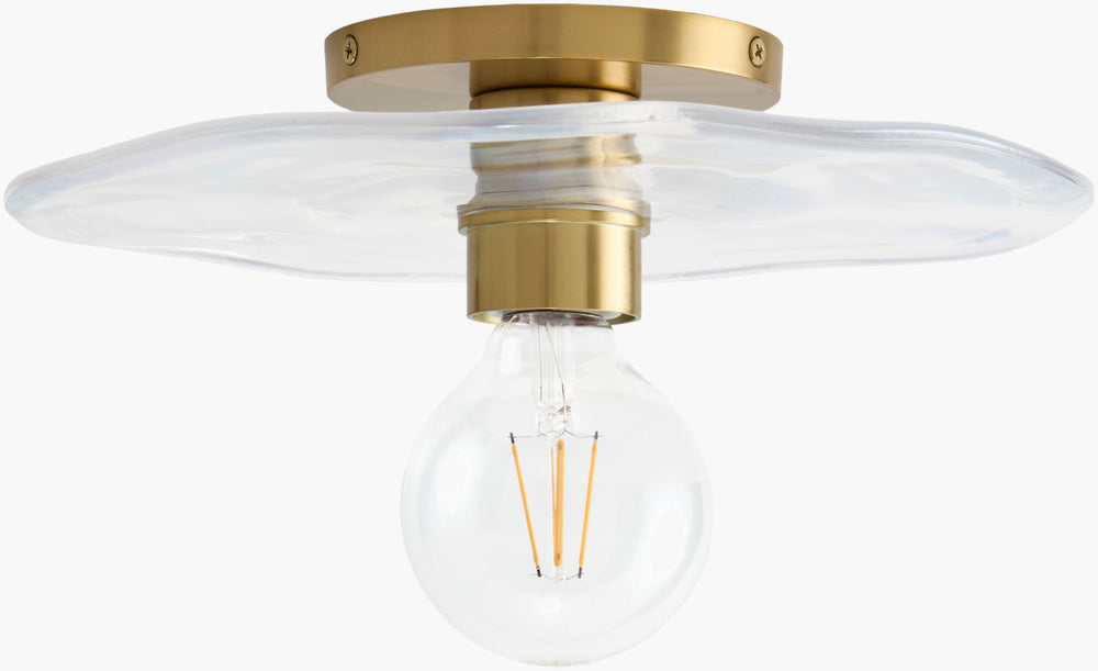 Livabliss Veyla Art Deco Metal and Glass Wall Sconce for Hallway Bathroom or Living Room VYL-001