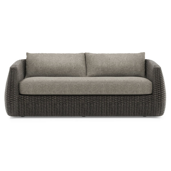 Bernhardt Bernhardt Sarene Outdoor Sofa Sculptural Woven Frame with Plush Weather Resistant Cushions O4477C