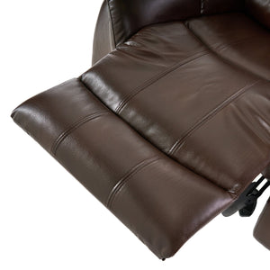 English Elm Christopher Knight Home® - Classic Glider Recliner with Luxurious PU Upholstery, Spacious Seat, Durable Frame, Ultimate Comfort Dark Brown 57412.00