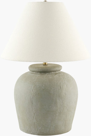 Livabliss Veyra Linen Shade Metal Base Table Lamp for Living Room Bedroom Ambient Glow VYRA-001