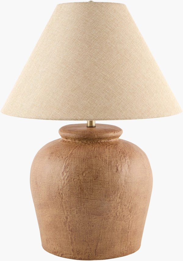 Livabliss Veyra Linen Shade Metal Table Lamp Warm Ambient Light for Living Room or Bedroom VYRA-002