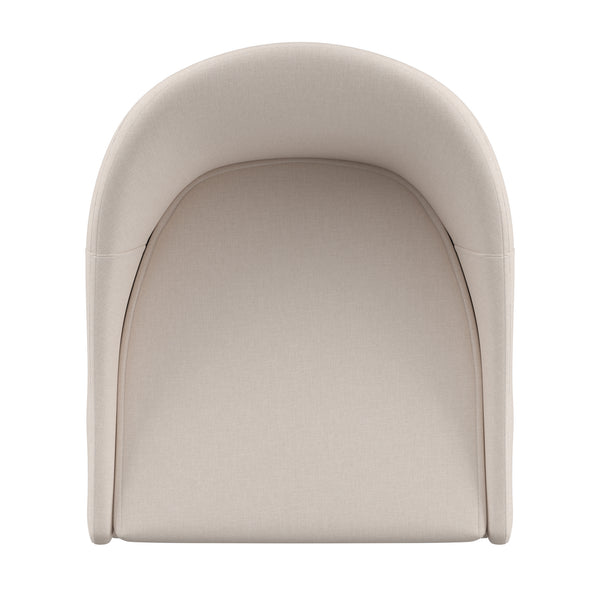 Homelegance By Top-Line Montague Mid-Century Wood Swivel Counter Height Stools (Set of 2) Beige Rubberwood