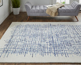 Feizy Rugs Maddox Wool Hand Tufted Casual Rug Ivory/Blue 12' x 15'