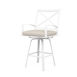 Bristol Swivel Counter Stool in Canvas Flax w/ Self Welt SW501-7C-FLAX-STKIT Sunset West